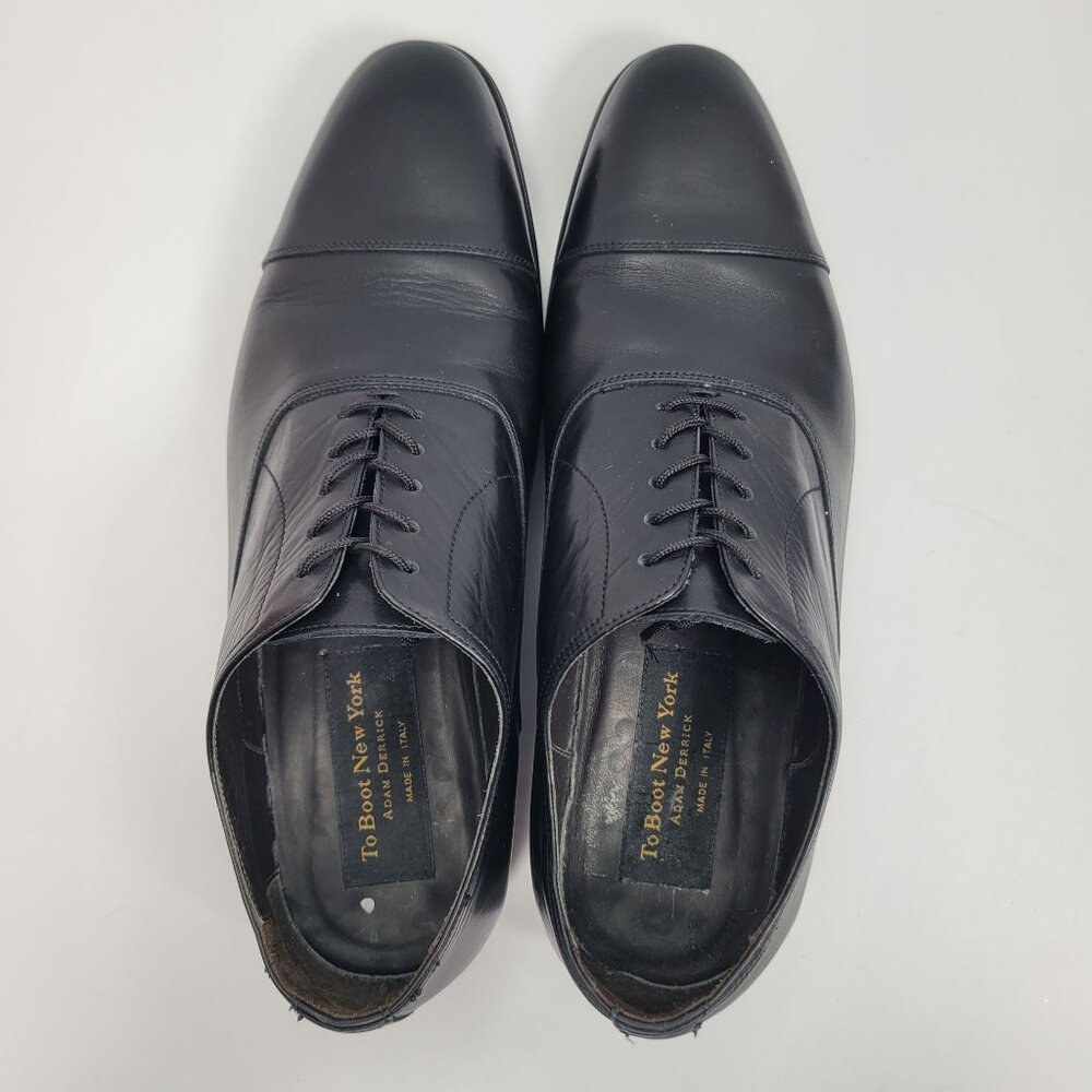 To Boot New York Adam Derrick Men's Black Leather Oxford Shoes US Size 8.5 - Picture 5 of 8